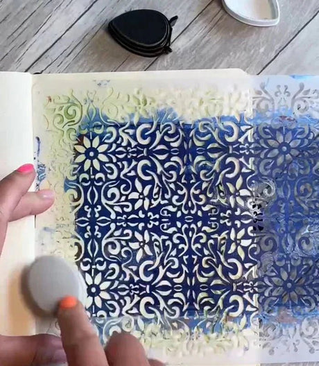 Video - Använd Blending brushes med stenciler - Tidformera