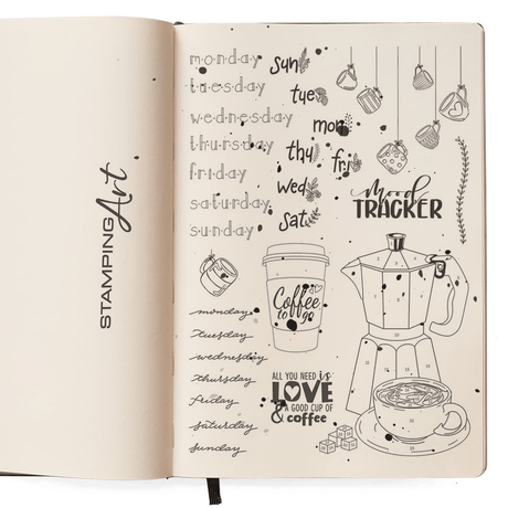 Video - Ciao Bellas serie med Clear stamp BuJo - Tidformera