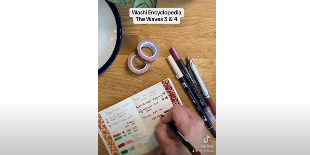 Washi Encyklopedin! The Waves washi tape - Paperblanks - Tidformera