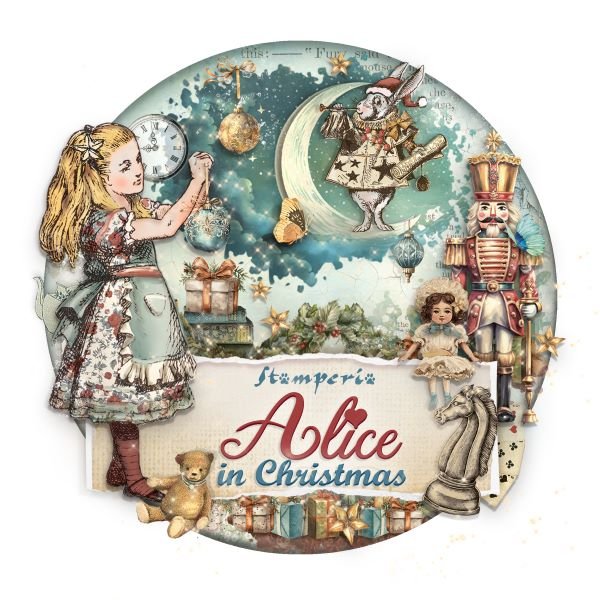 Iconbilden för Stamperias serie Alice in Christmas