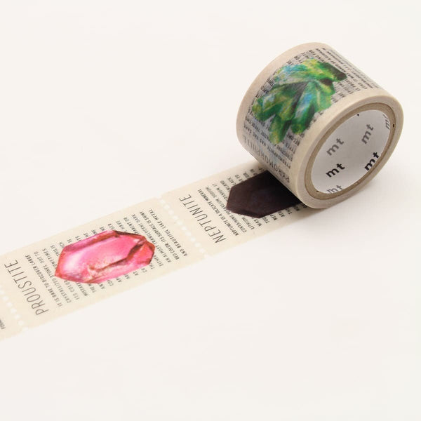 Serier - Dot punch Mt - Washi tape med dot punch perforering. Motivet på tapen är ädelstenar. - Tidformera