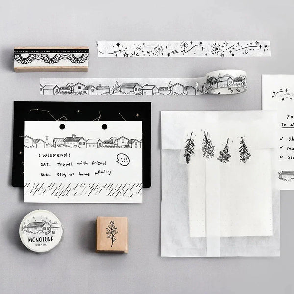 Washi tape Monotone - BGM - Tidformera