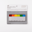 008 Short Sticky notes Set A. Förpackning med korta indexflikar med 6 färger från Stálogy - Tidformera