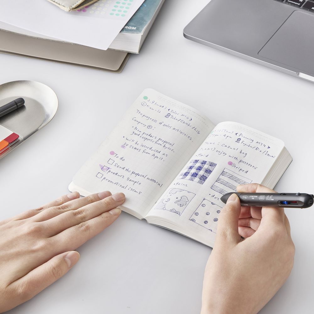 018 Editor's Series 1/2 Year Notebook Grid Black B6 Slim - 2 - Stálogy - Tidformera