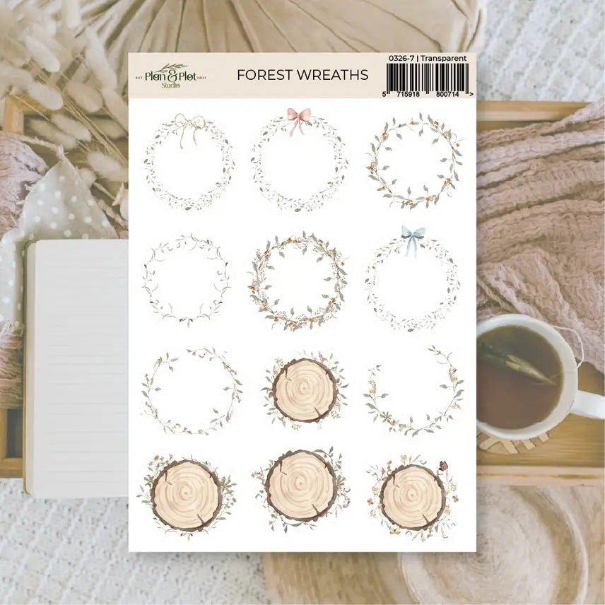 Stickers Plan & Plot Studio Vinyl - Forest Wreaths