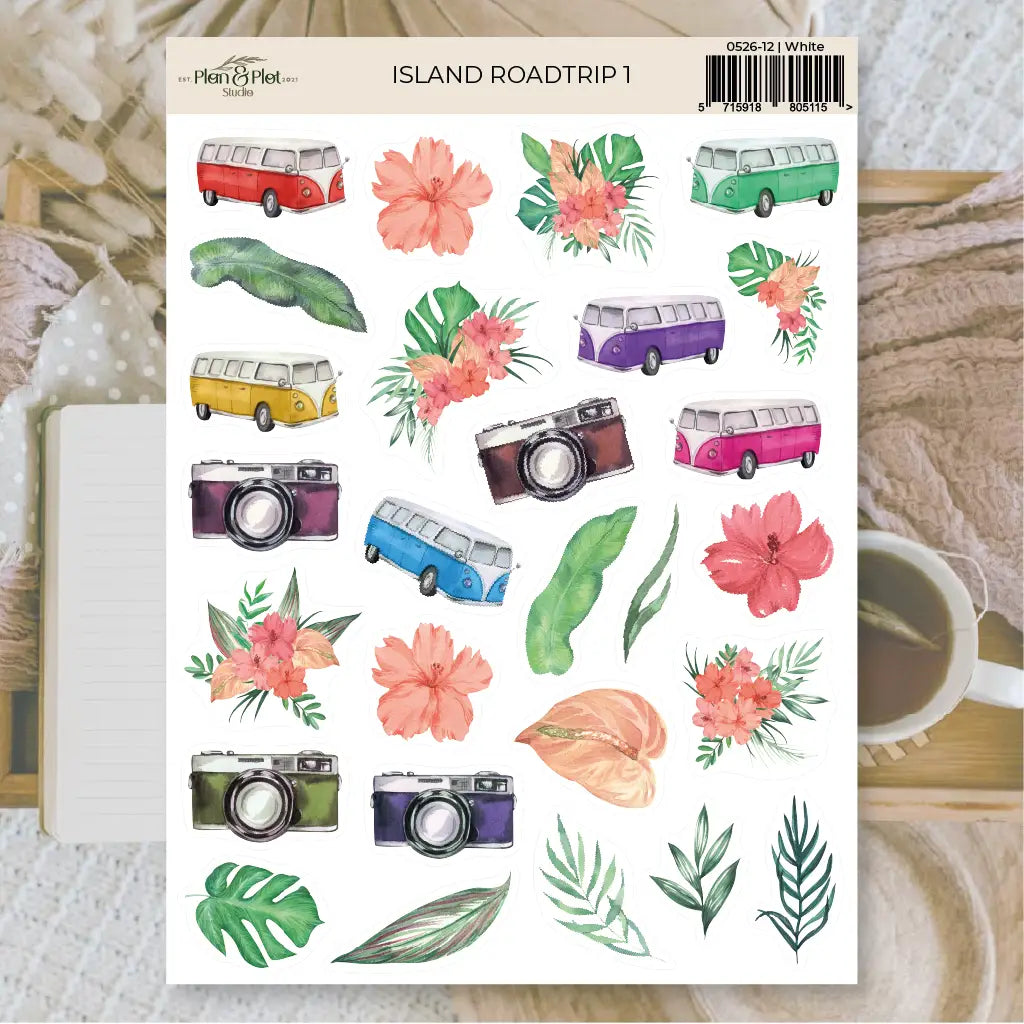 Stickers Plan & Plot Studio Vinyl - Island Roadtrip 1