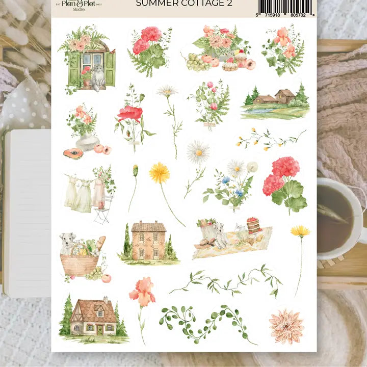 Stickers Plan & Plot Studio Vinyl - Summer Cottage 2