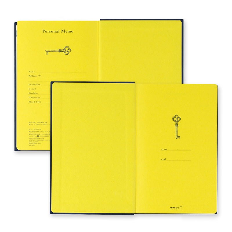 10 year diary Gate - Blue - 7 - Midori - Tidformera