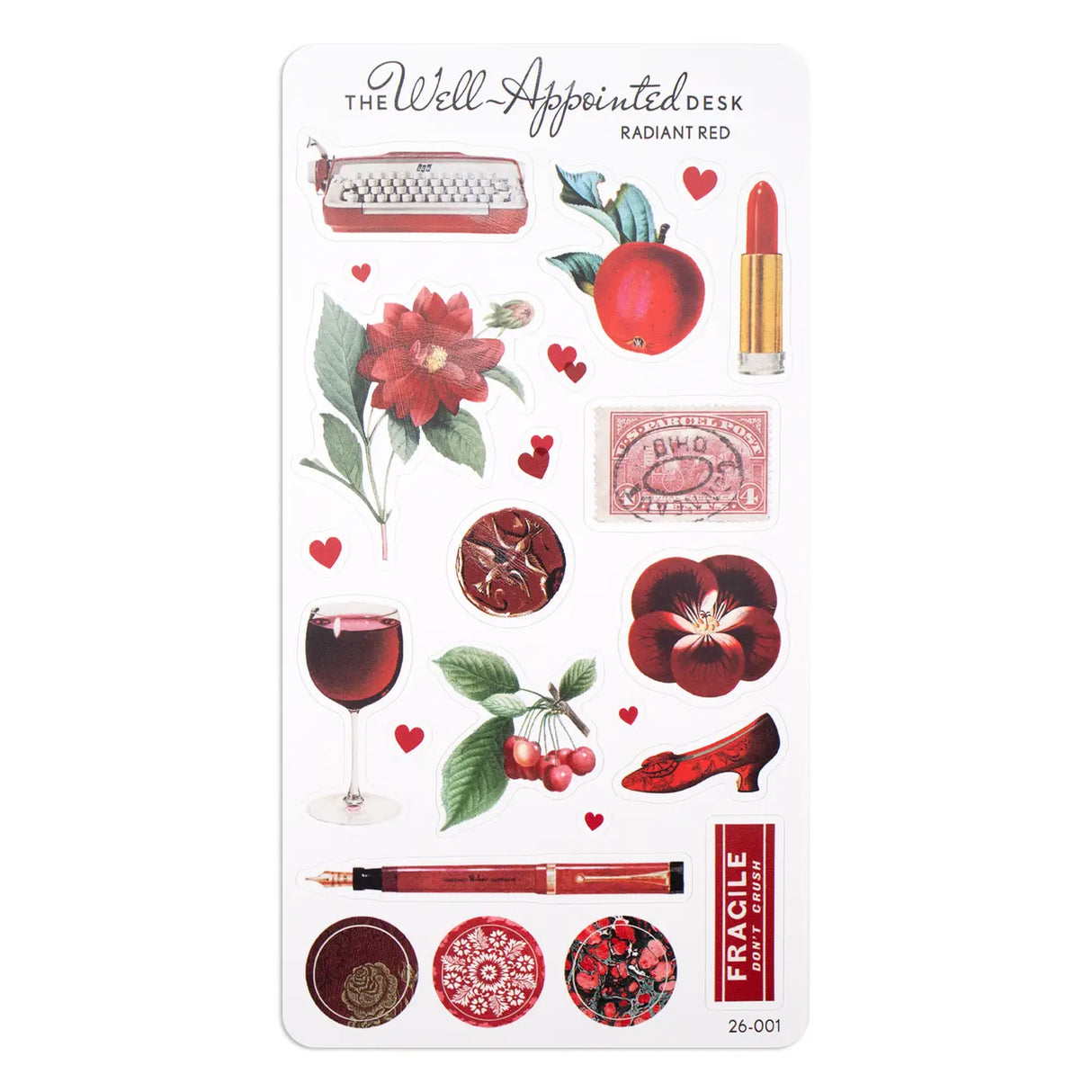 Stickers - Retro Rainbow Collection - Radiant Red