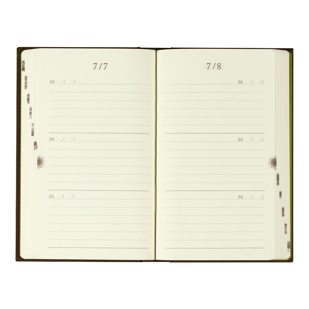 3 year diary Gate Brown - 3 - Midori - Tidformera