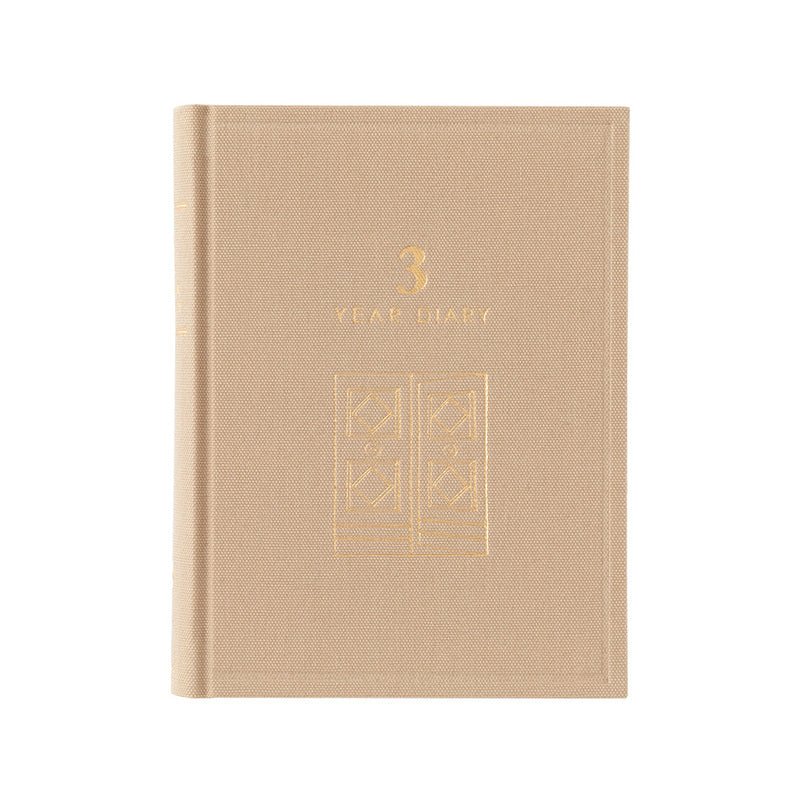 3 year diary Gate - Mini - Beige - 4 - Midori - Tidformera
