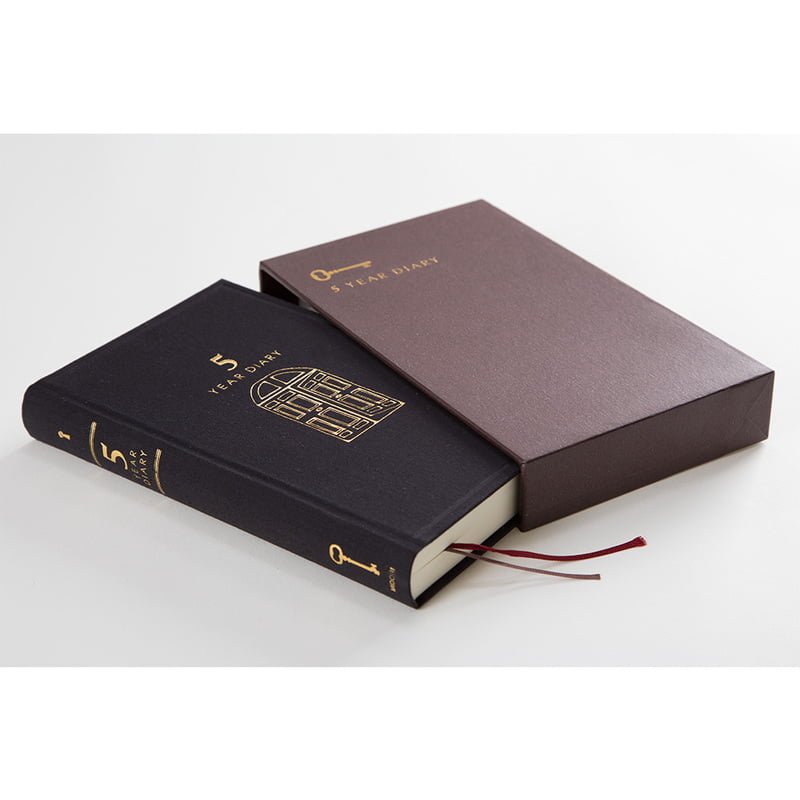 5 year diary Gate - Black - 3 - Midori - Tidformera