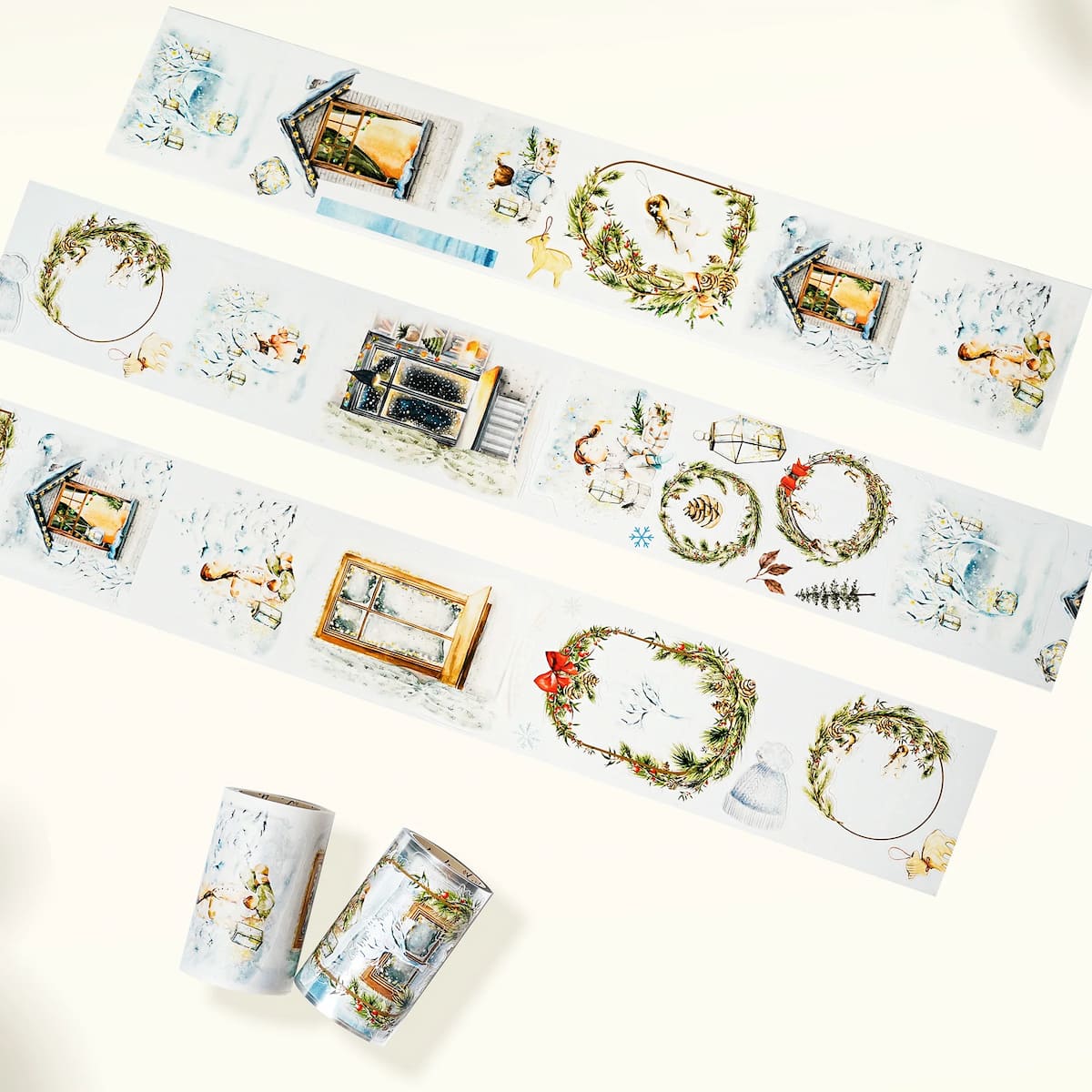 Sticker Washi Tape - Pre-cut - Midnight Noel - 70 mm