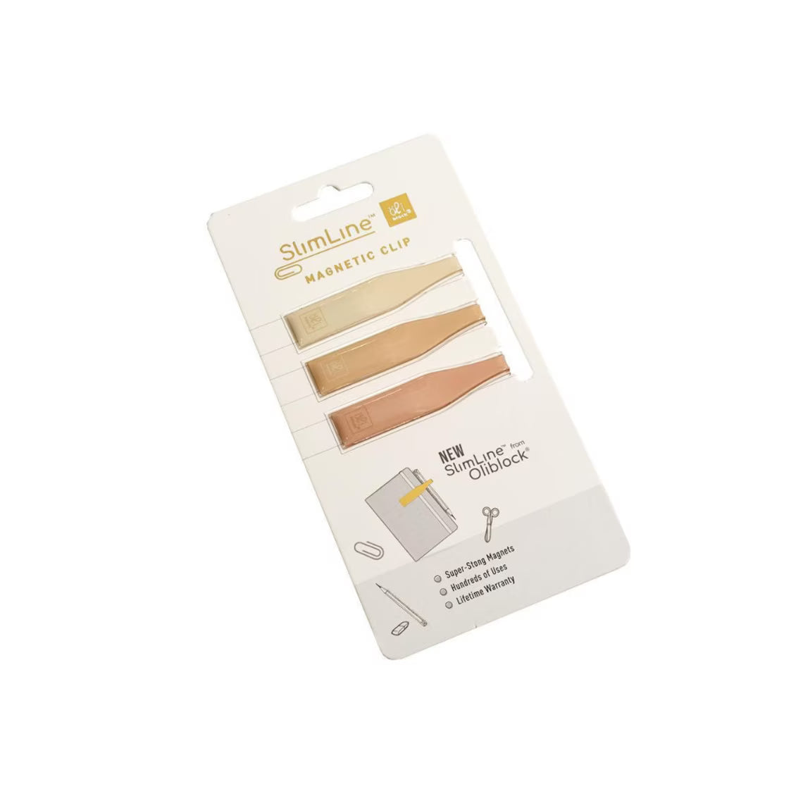 Oli clip Warm Neutral Slimline 3-pack Medium
