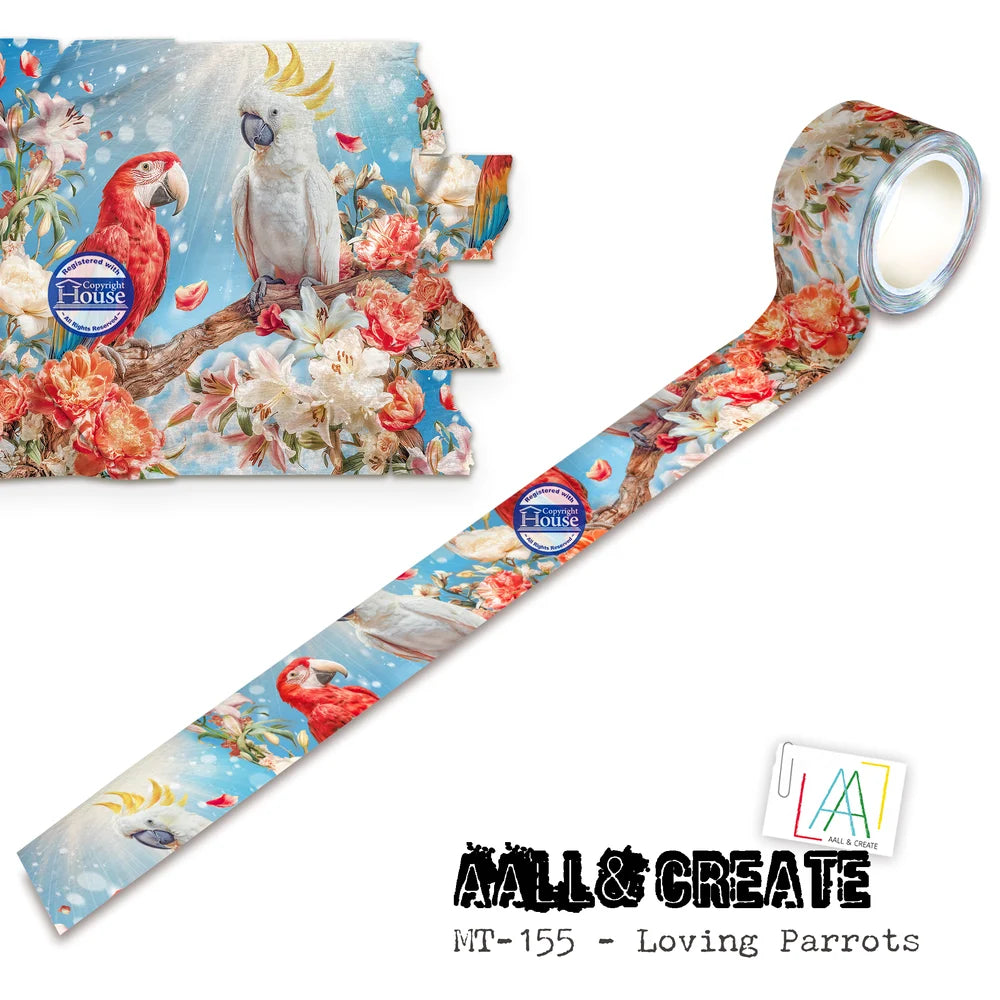 Washi tape #155 Autour de Mwa - Loving Parrots