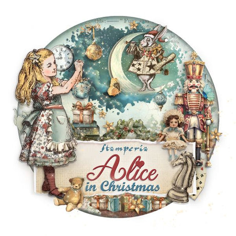 Iconbild till serien med Alice in Christmas från Stamperia