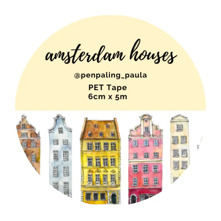 Pre cut Pet Tape - Penpaling Paula - Amsterdam Houses
