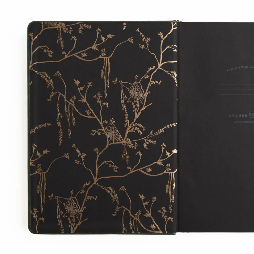Dotted Notebook - Black dot grid - B6 - Apothecary Shelf