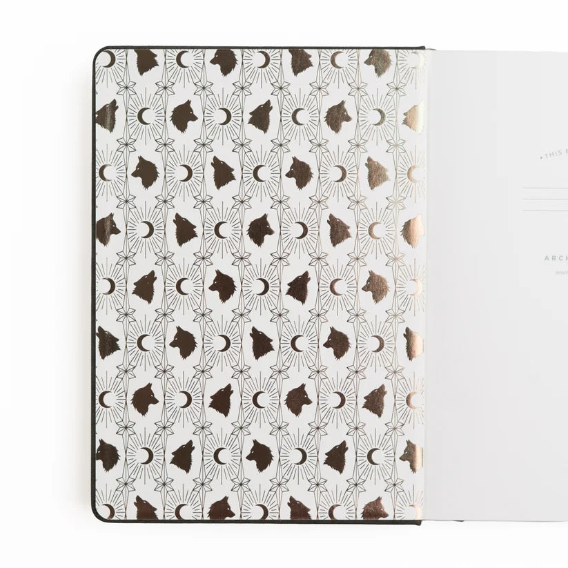 Dotted Notebook - B6 - Wolf in the Night