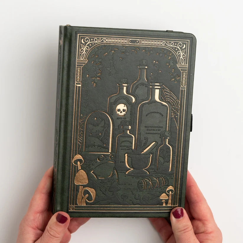 Dotted Notebook - Black dot grid - B6 - Apothecary Shelf