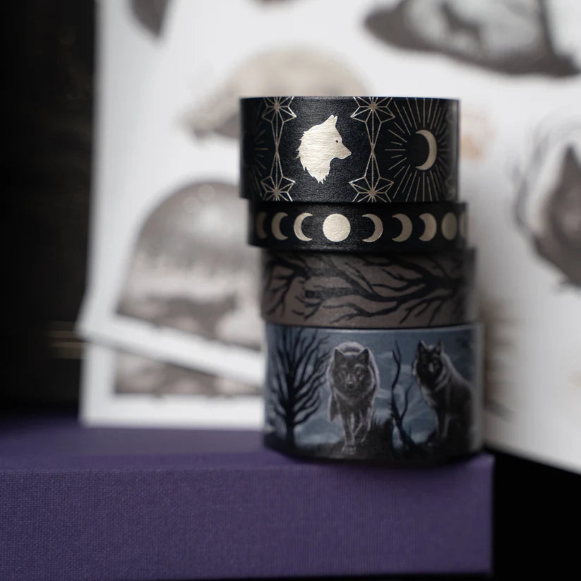 Washi tape - 4-pack - Wolf in the Night