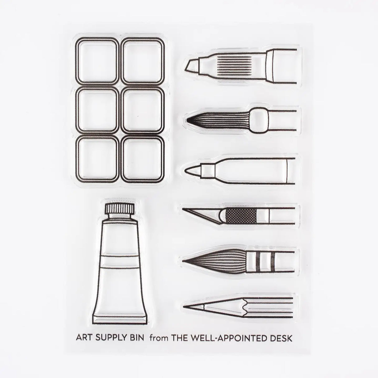 Clear Stamp Set - Art Supply Bin
