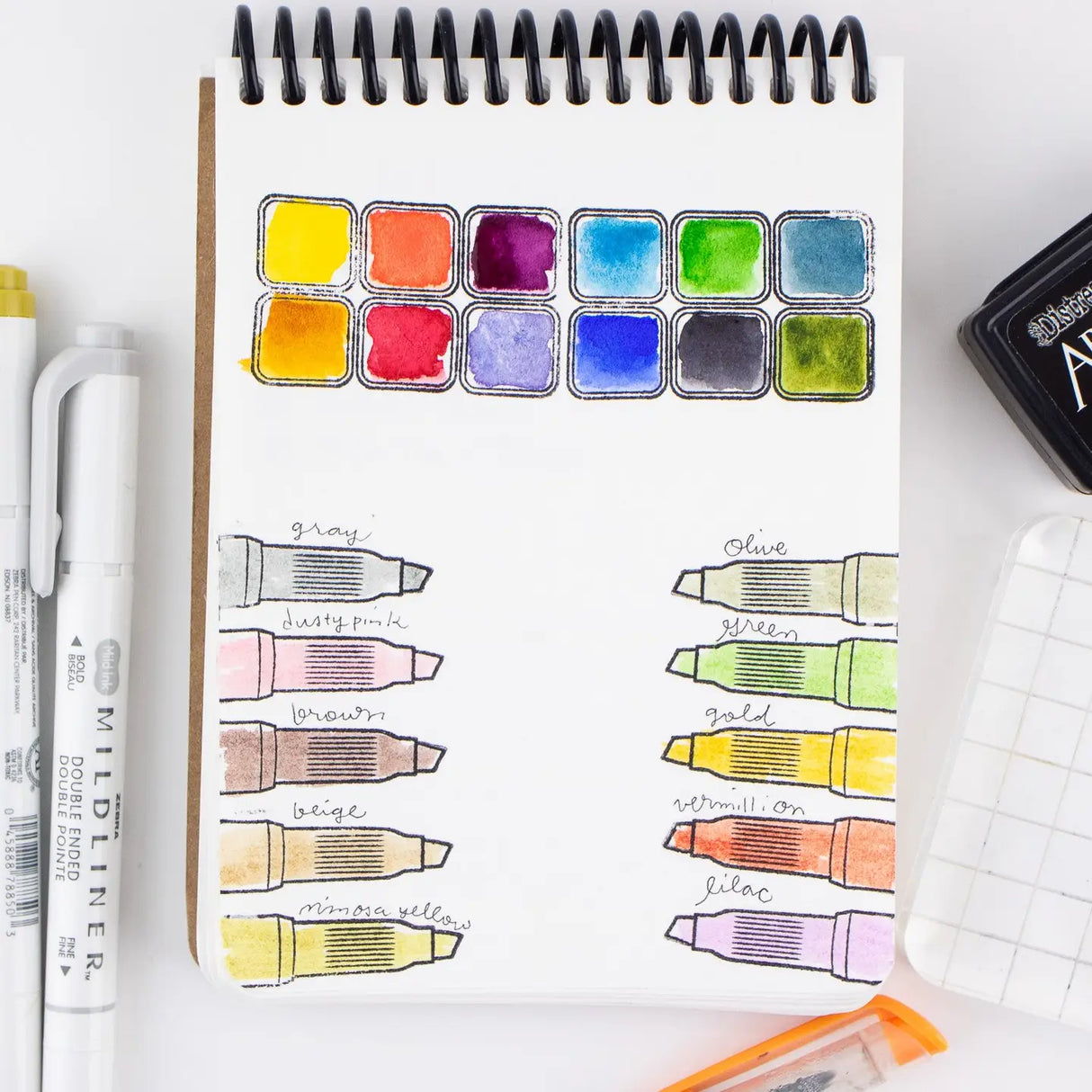 Clear Stamp Set - Art Supply Bin