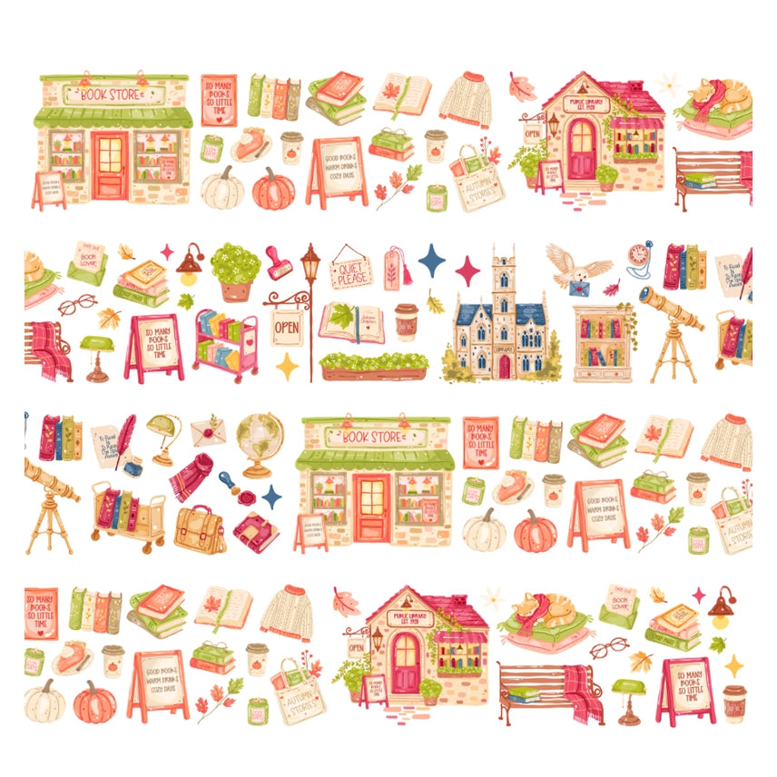 Pre cut Pet Tape - Penpaling Paula - Autumn Library