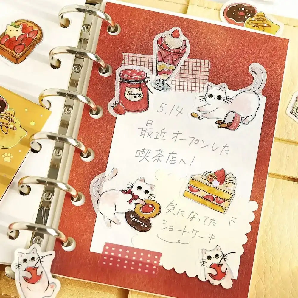 Flake stickers - Welcome Meow! - Shironeko