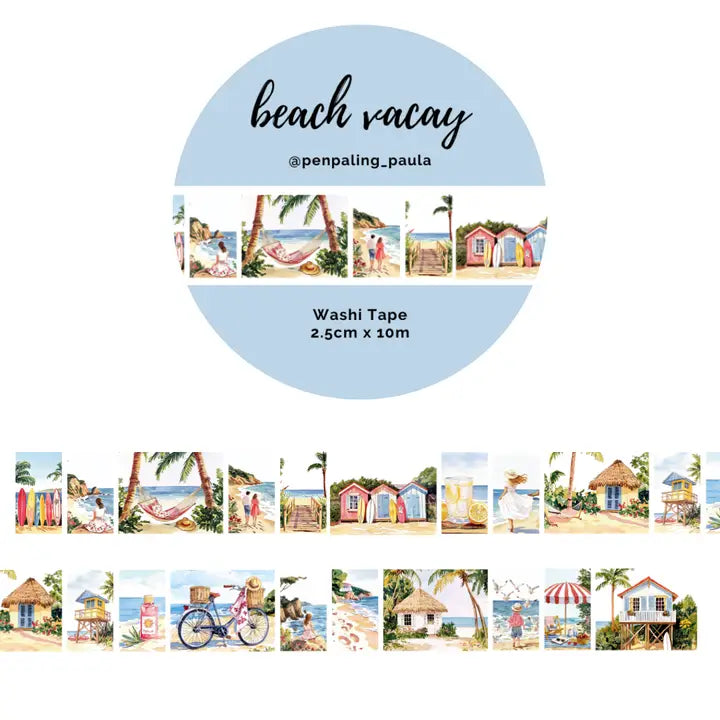 Washi tape - Penpaling Paula 25 mm - Beach Vacay