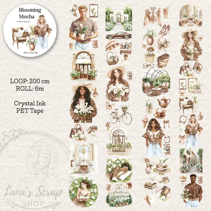 Pet Tape - Lana - 70 mm - Blooming Mocha