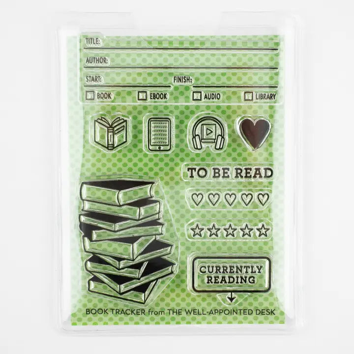 Clear Stamp Set - Book Tracker