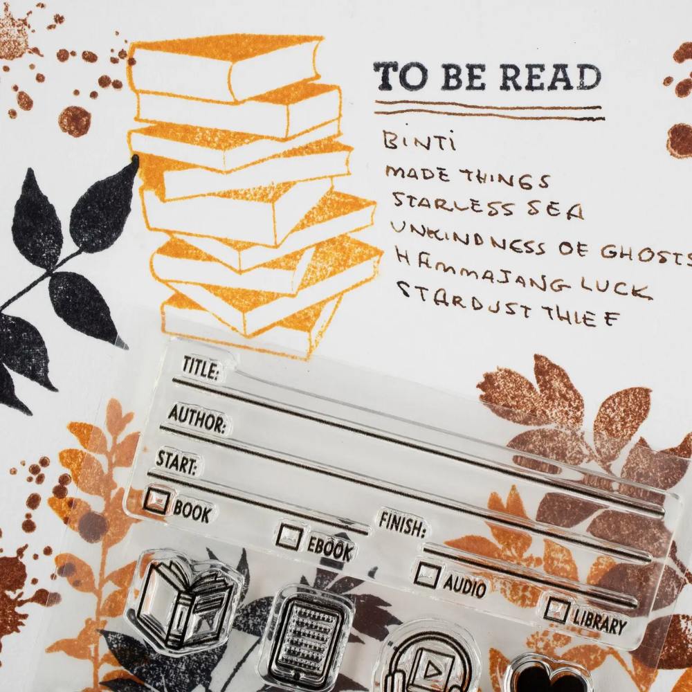 Clear Stamp Set - Book Tracker