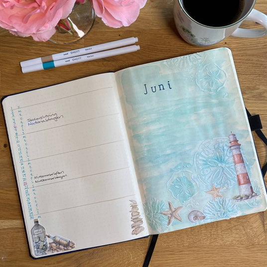 Exempel på månadslogg i en Bullet Journal - Tidformera