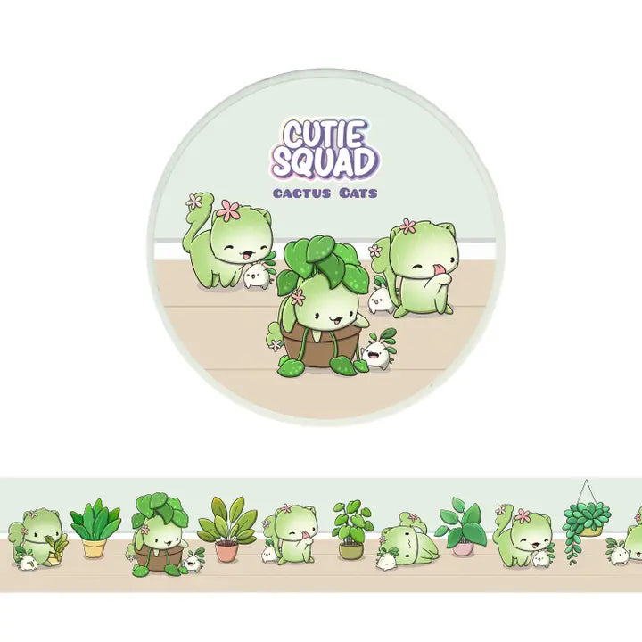 Washi tape CutieSquad - Cactus Cats