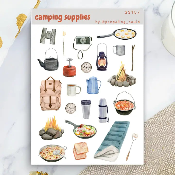 Stickers - Penpaling Paula - Camping Supplies