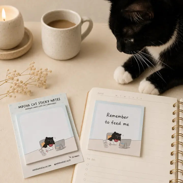 Sticky Notes - Mocha cat - Coworker