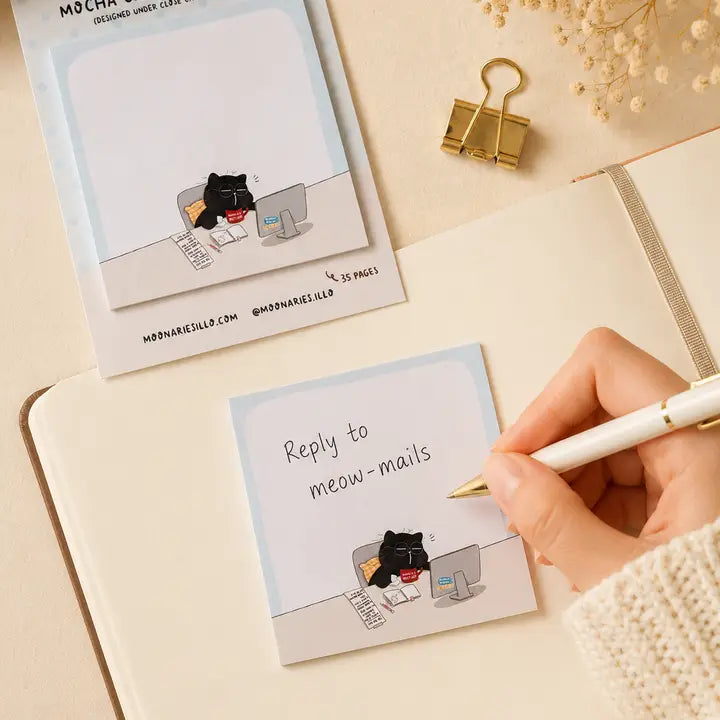 Sticky Notes - Mocha cat - Coworker