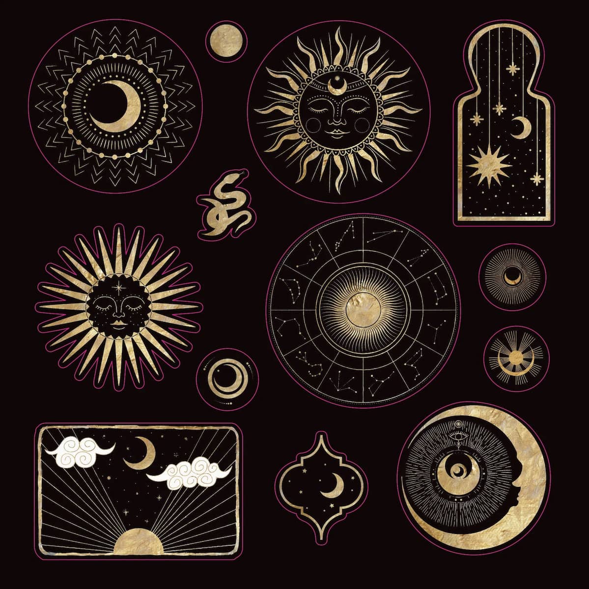 Celestial wonders - Sticker book - 10 - Peter Pauper Press - Tidformera