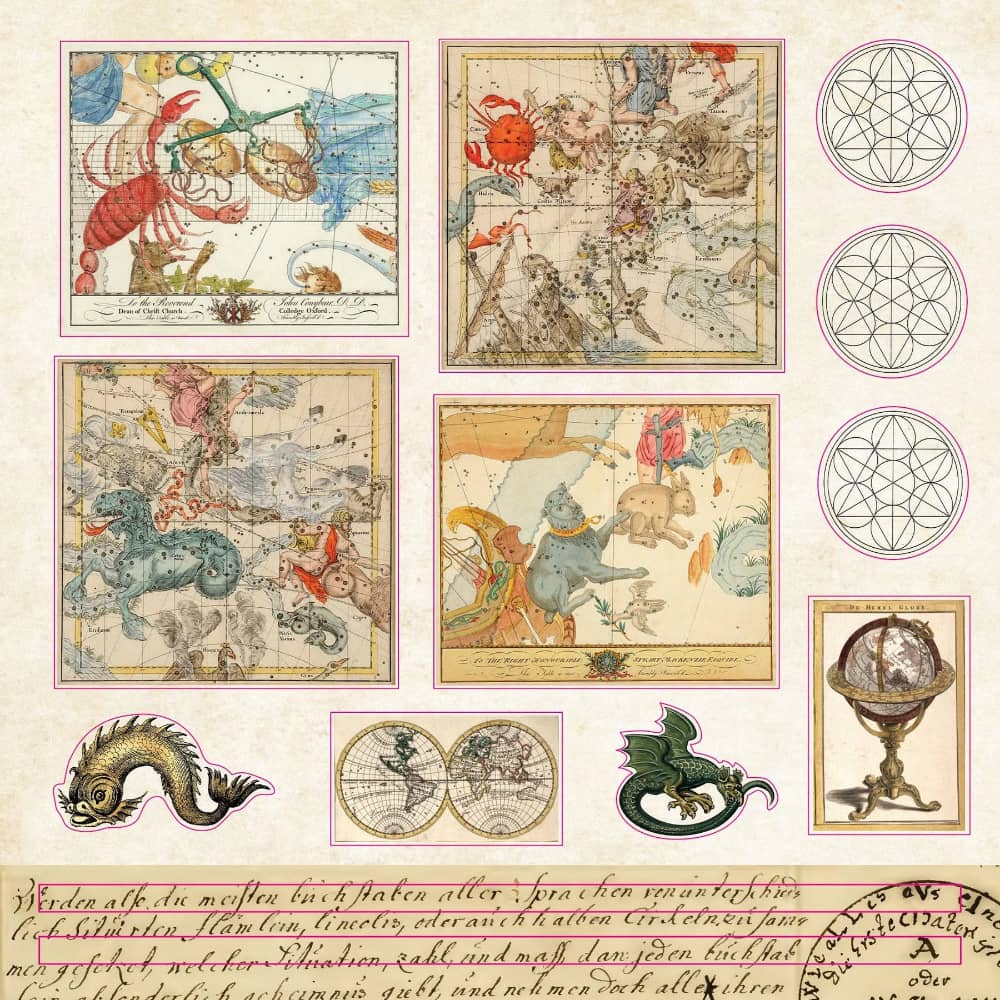 Celestial wonders - Sticker book - 8 - Peter Pauper Press - Tidformera