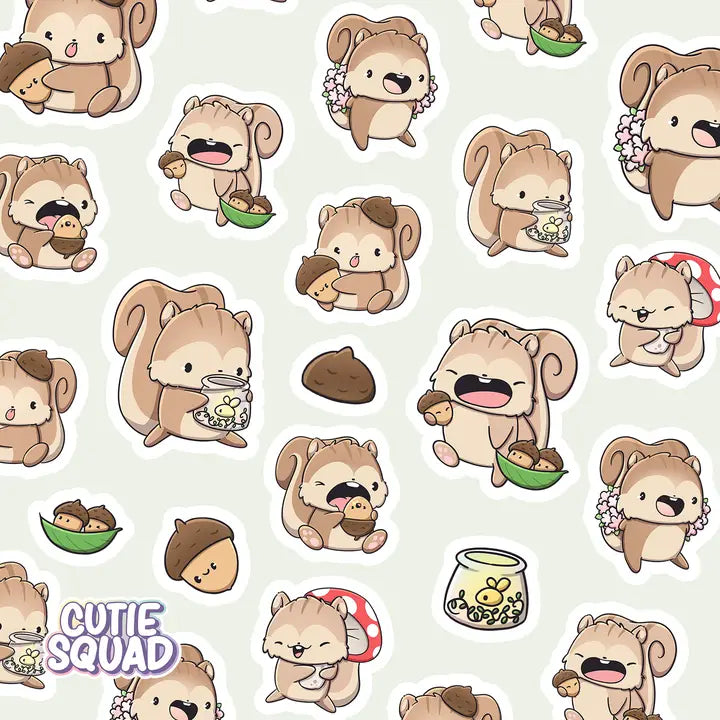 Stickersheet CutieSquad - Cozy Nut Club