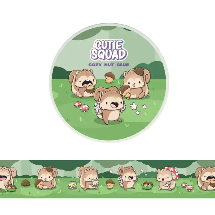 Washi tape CutieSquad - Cozy Nut Club