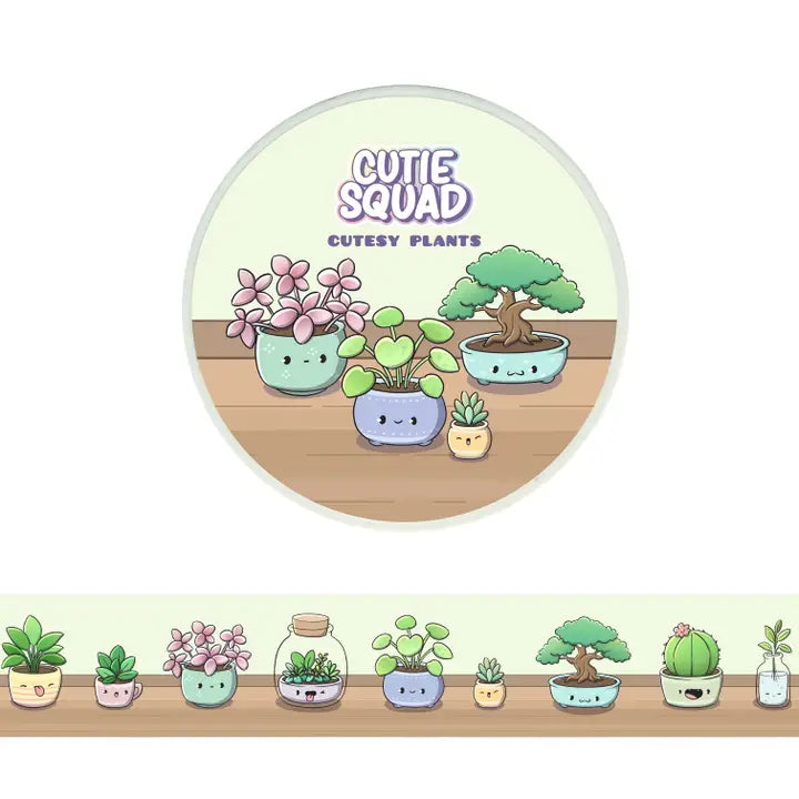 Washi tape CutieSquad - Cutesy plants