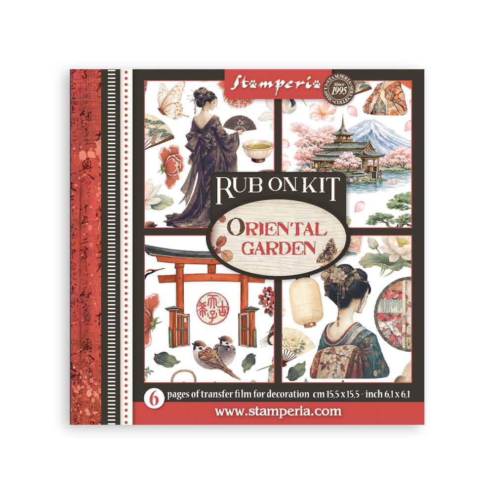 Rub-On Kit 15,5 x 15,5 cm - Oriental garden
