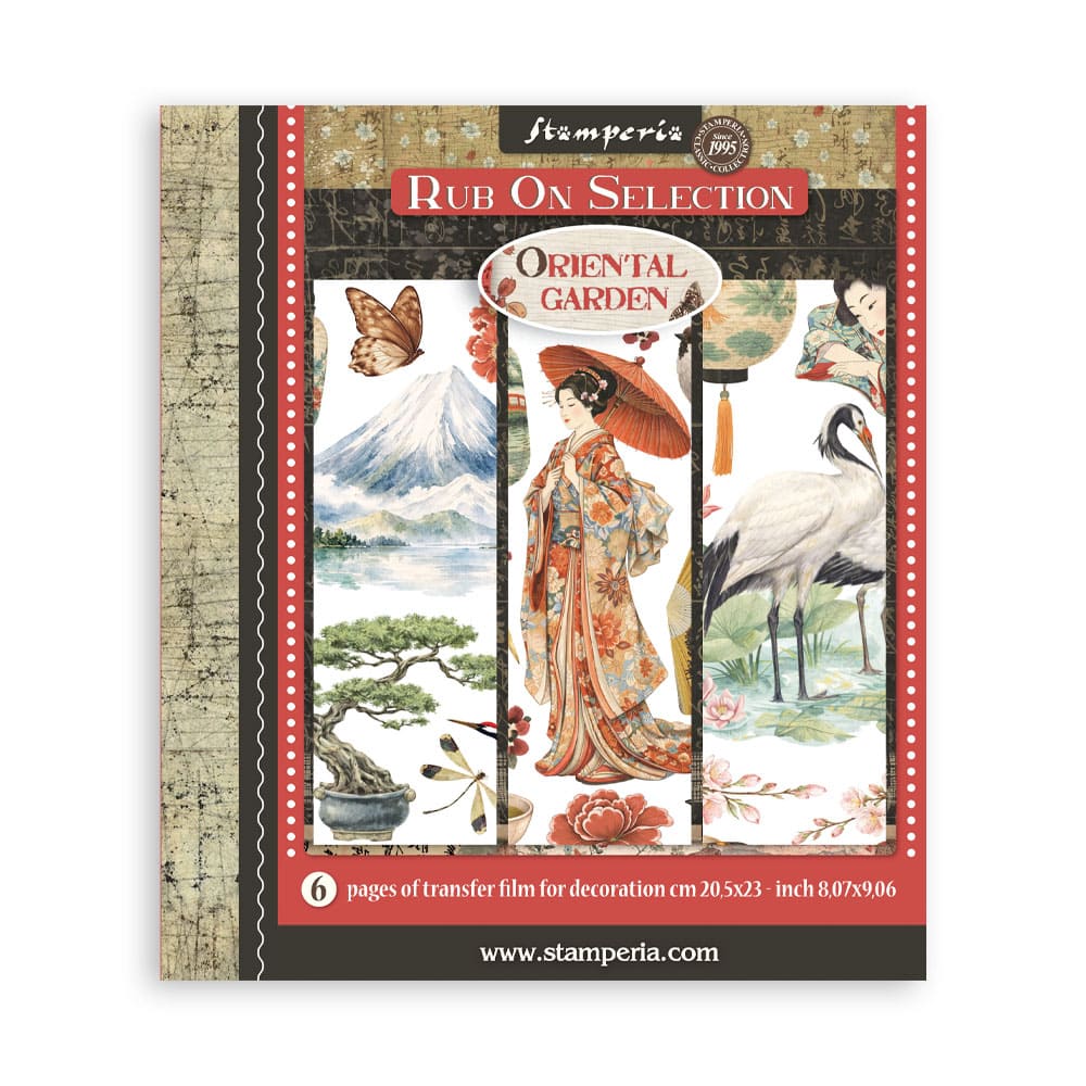 Rub-On Selection 20,5 x 23 cm - Oriental garden
