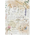 Rice Paper A4 - Flowers and Poems - Flowers and Writings
