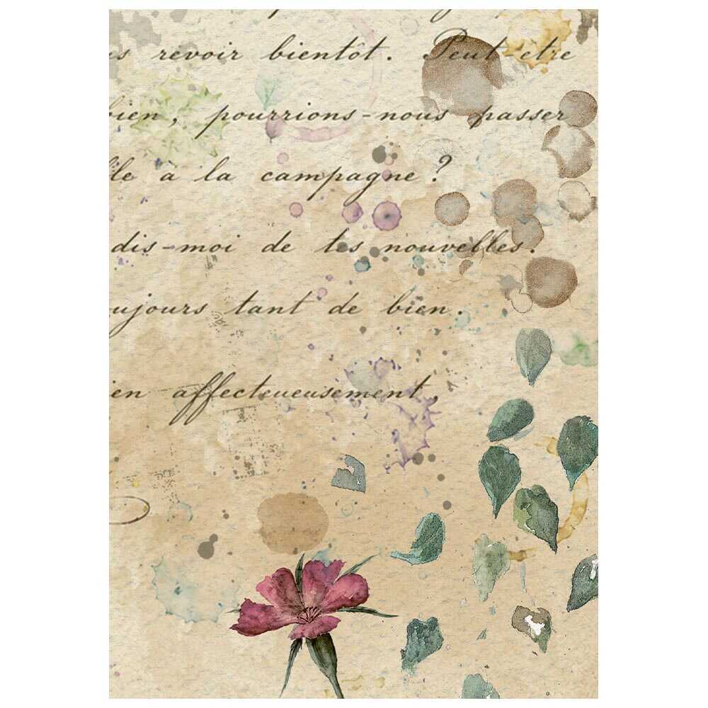 Rice Paper A6 - 8-pack - Flowers and Poems