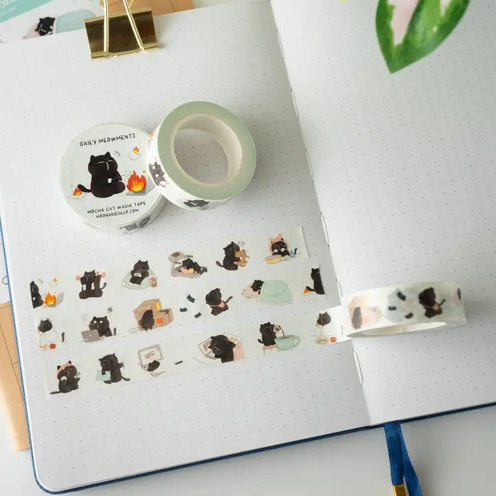 Washi tape Mocha - Daily Meowments