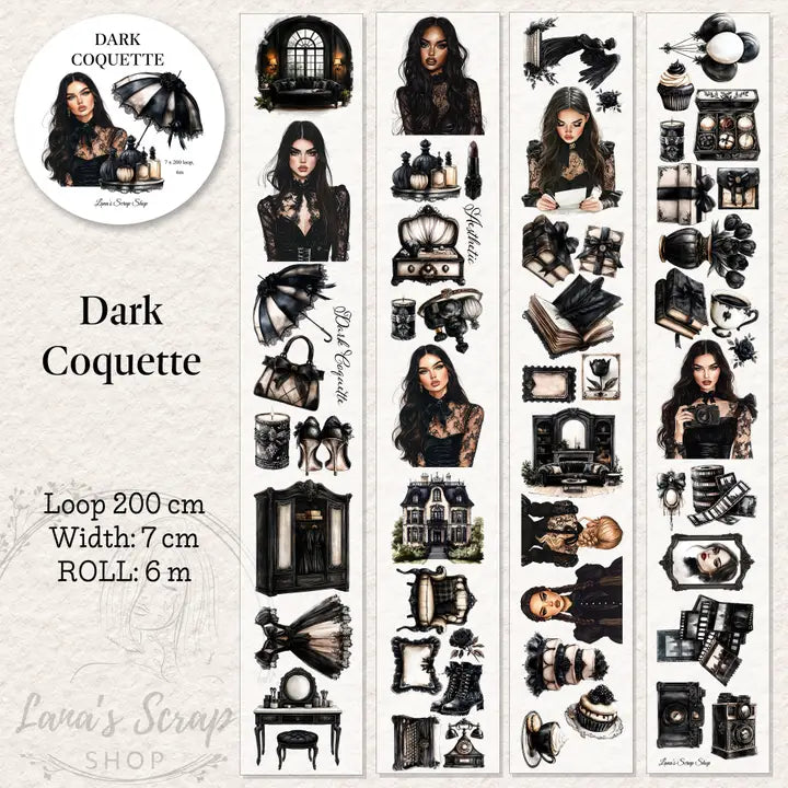 Pet Tape - Lana - 70 mm - Dark Coquette