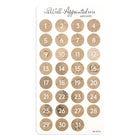 Stickers - Date Dots - Kraft